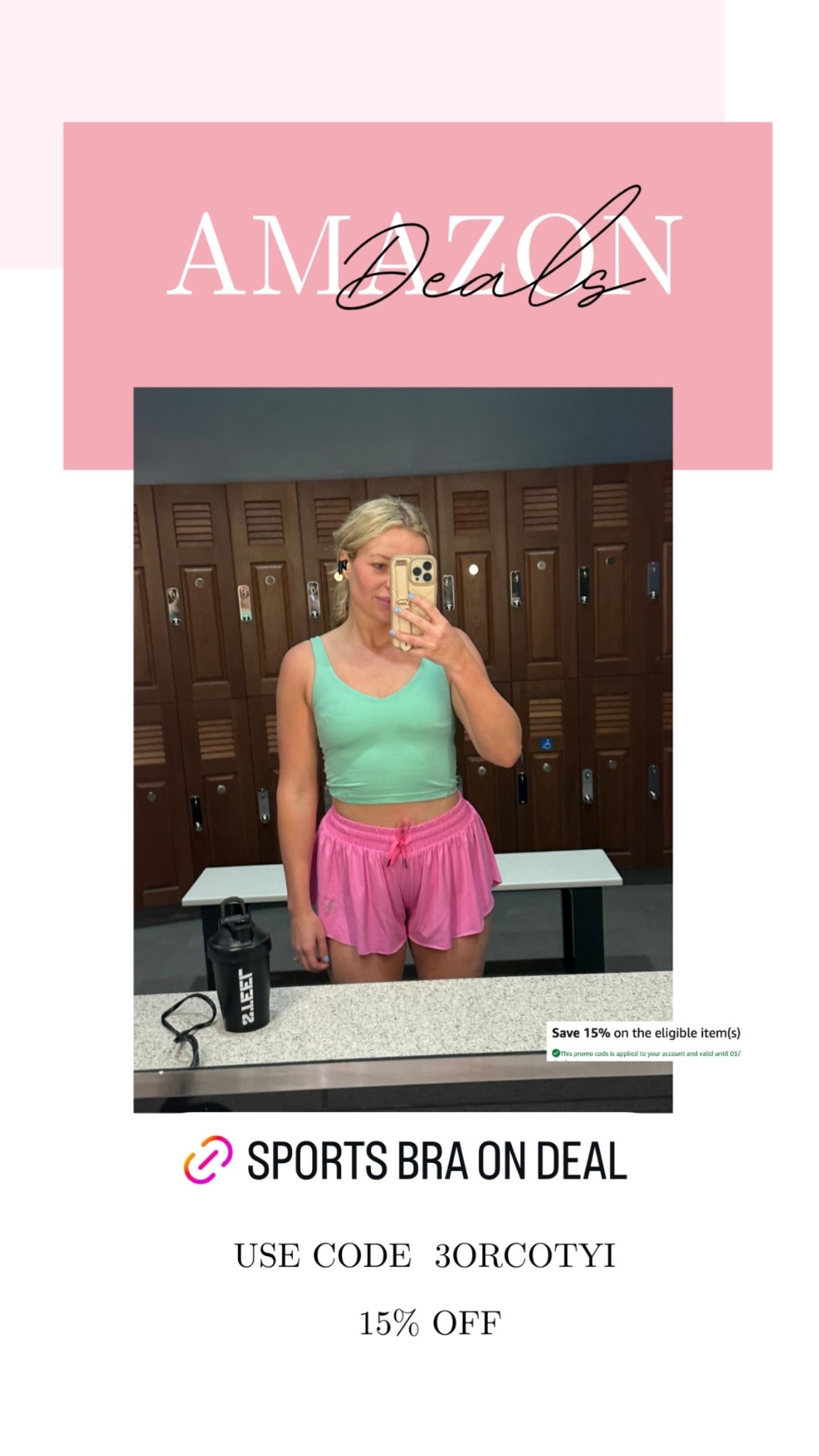 
My cute Lulu like workout top is on deal today! 

#LTKMidsize #LTKActive #LTKSaleAlert