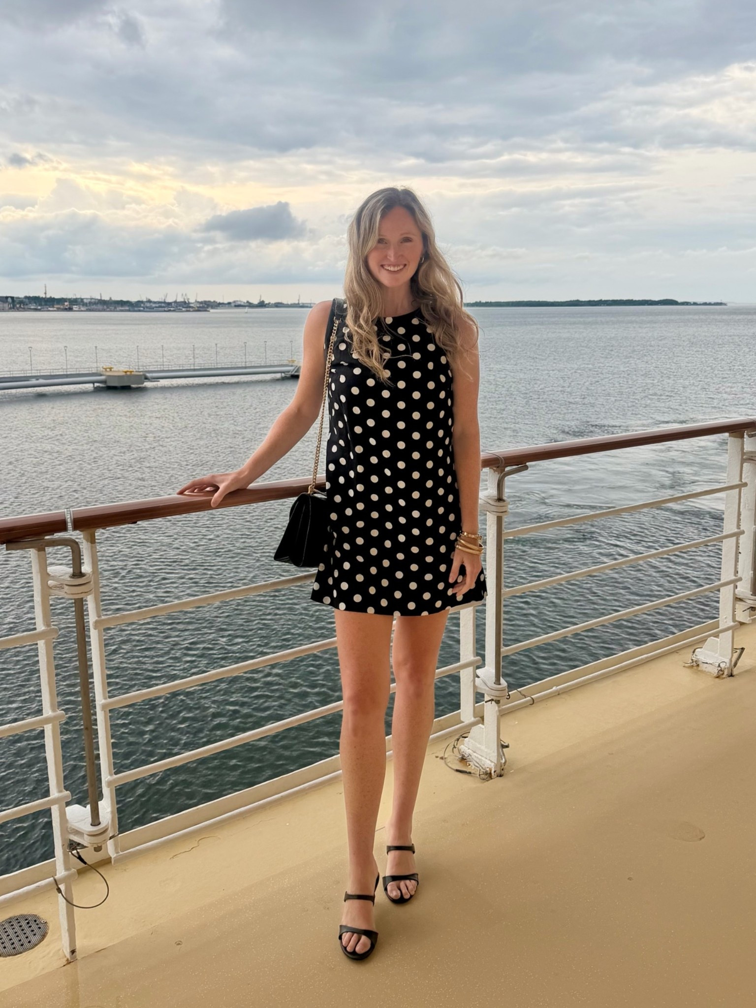 Tall girl friendly polka dot linen dress. Tagged exact style, but no longer made in black polka dot. Paired with comfortable affordable double strap kitten heels

#LTKTall