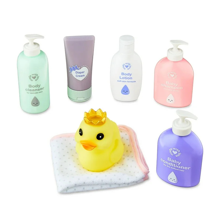 My Sweet Love Baby Doll Bath Time Accessory Play Set, 7 Pieces | Walmart (US)