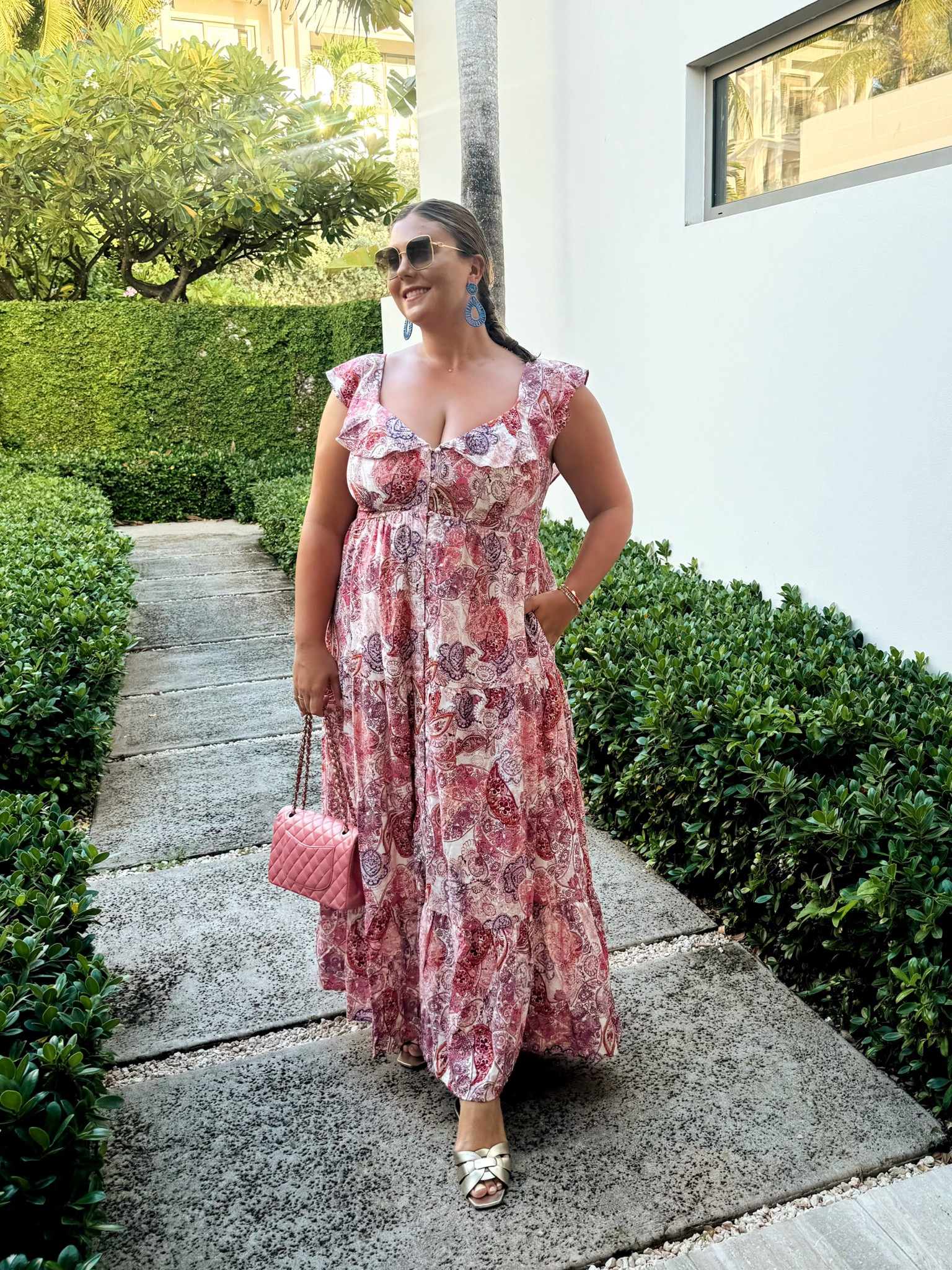 Wearing size 18 in dress - beautiful wedding guest dress option. 

#LTKMidsize #LTKStyleTip #LTKWedding