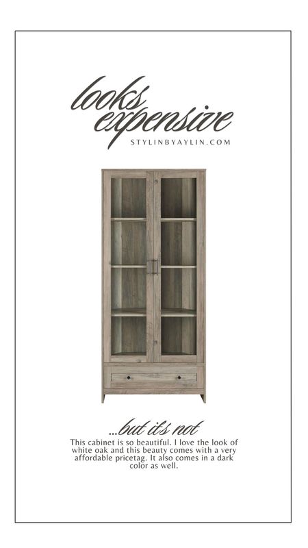 White Oak style cabinet #StylinAylinHome #Aylin 

#LTKhome #LTKstyletip