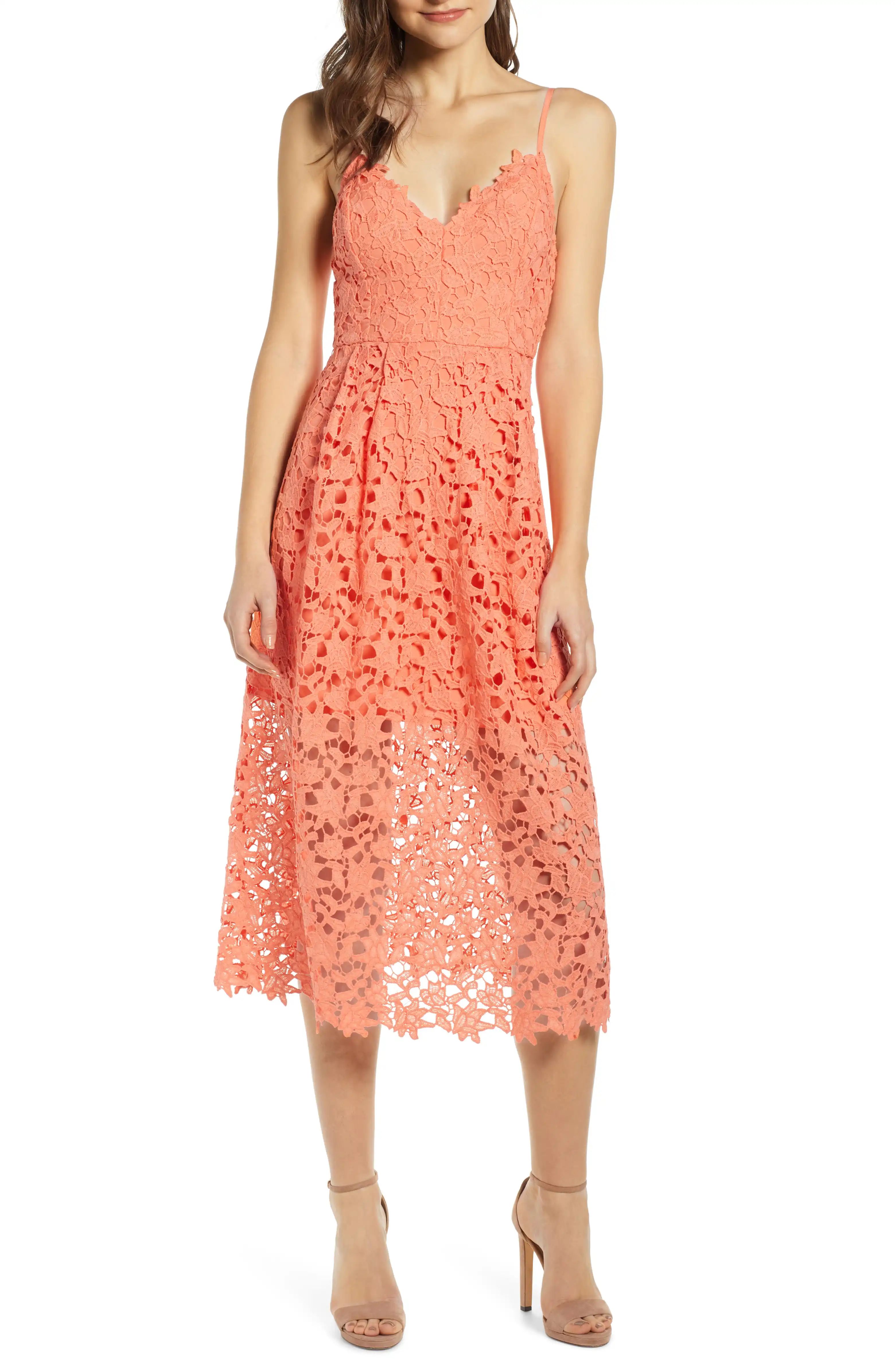 Lace Midi Dress | Nordstrom