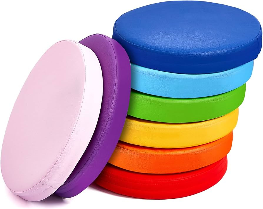 8 Pcs Flexible Seating Floor Cushions Assorted Colored Floor Pillow Classroom Floor Seating Soft ... | Amazon (US)