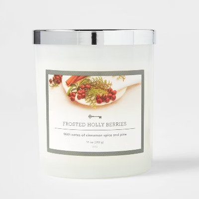 Glass Jar Nordic Holly Berry Candle - Threshold™ | Target