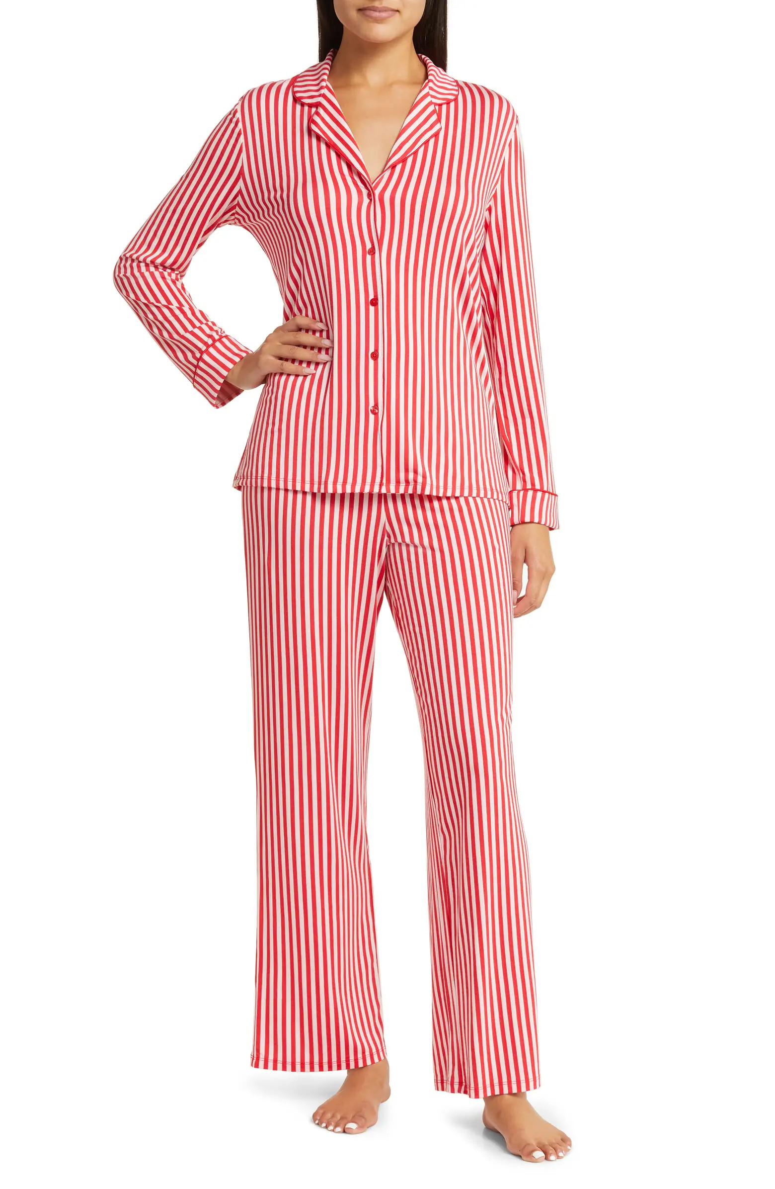 Moonlight Eco Long Sleeve Knit Pajamas | Nordstrom
