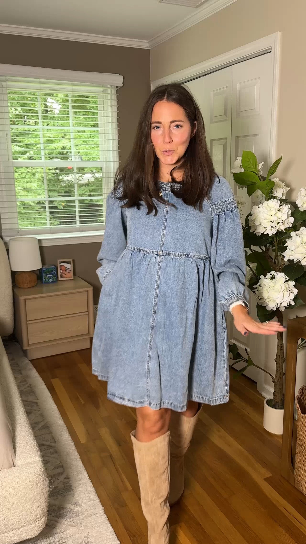 A great option for teachers!! this denim dress is SO cute! It's def roomy but I'm wearing size small  

 #LTKxWalmart #LTKootd #LTKWorkwear