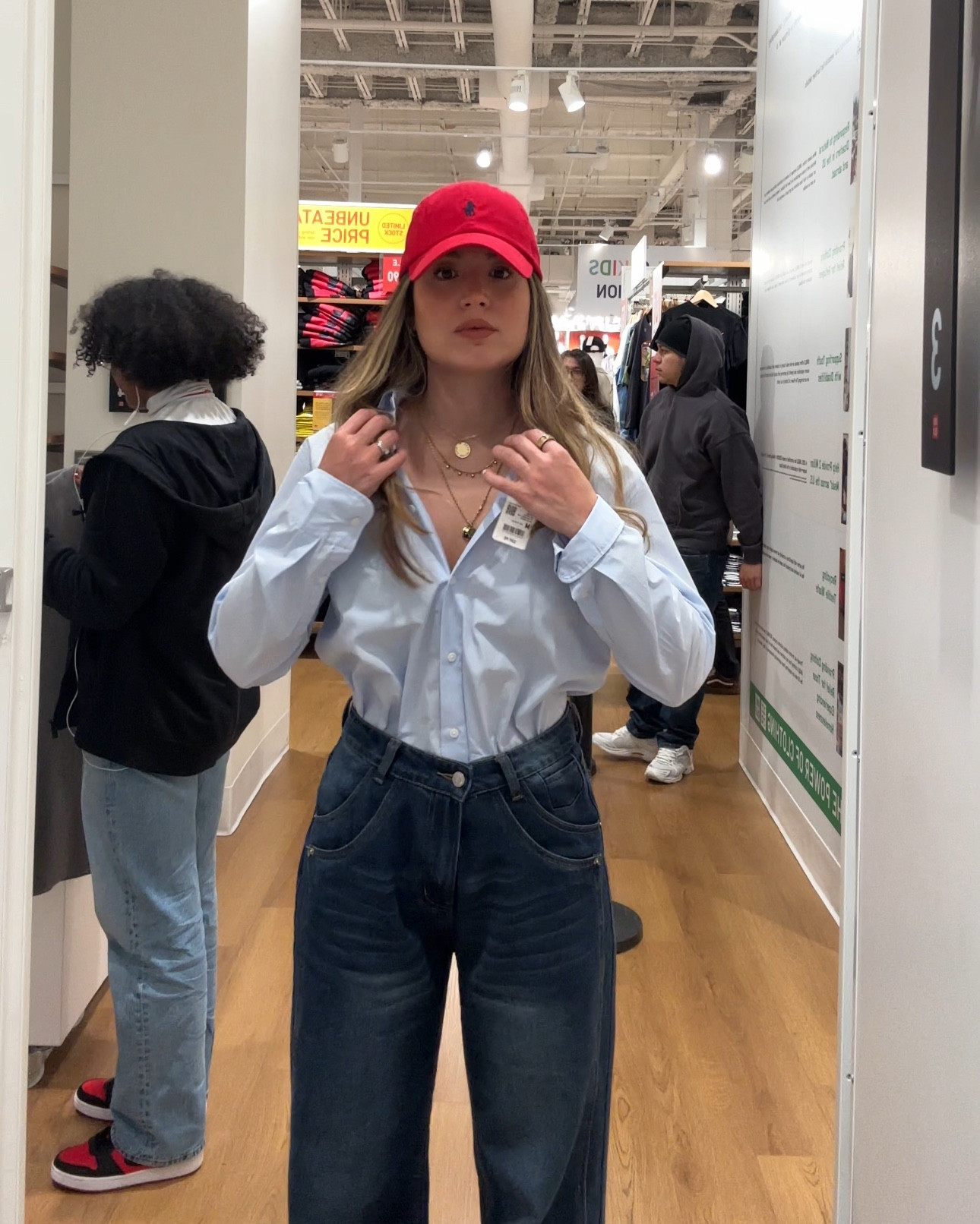 Uniqlo Shirts 
Light Blue S
Blue M