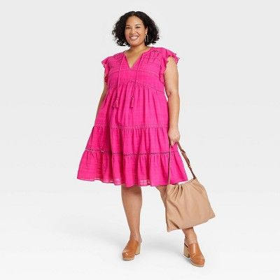 Women's Flutter Short Sleeve Dress - Knox Rose™ | Target