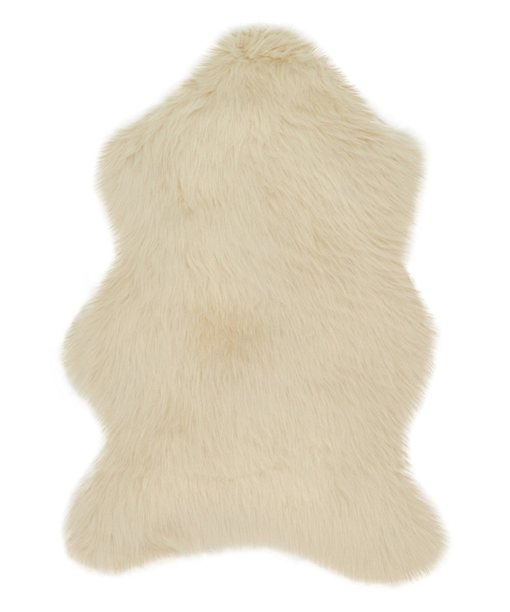 Bone Grayson Faux Fur Rug | zulily