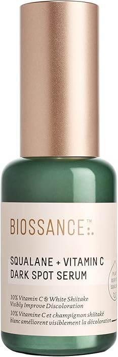 Biossance Squalane + Vitamin C Dark Spot Face Serum \u2013 10% Vitamin C Serum & White Shiitake \... | Amazon (US)