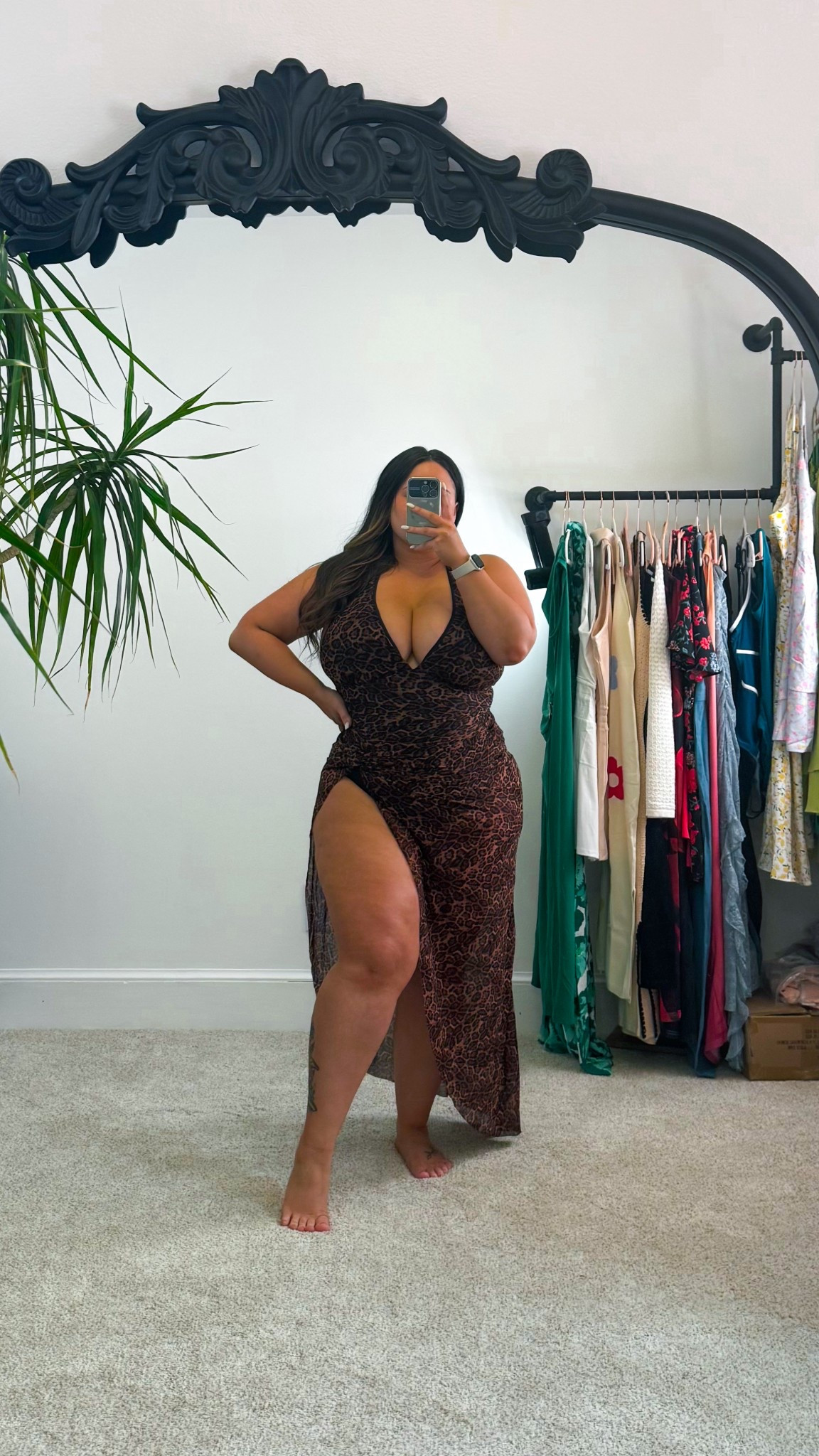 Popilush swimsuit with built in Shapewear 

Swimsuit and Sarong are both size 2XL 

#ltkcurves #shapewear #leopard #summer #onepiece 

#LTKStyleTip #LTKMidsize #LTKSwim