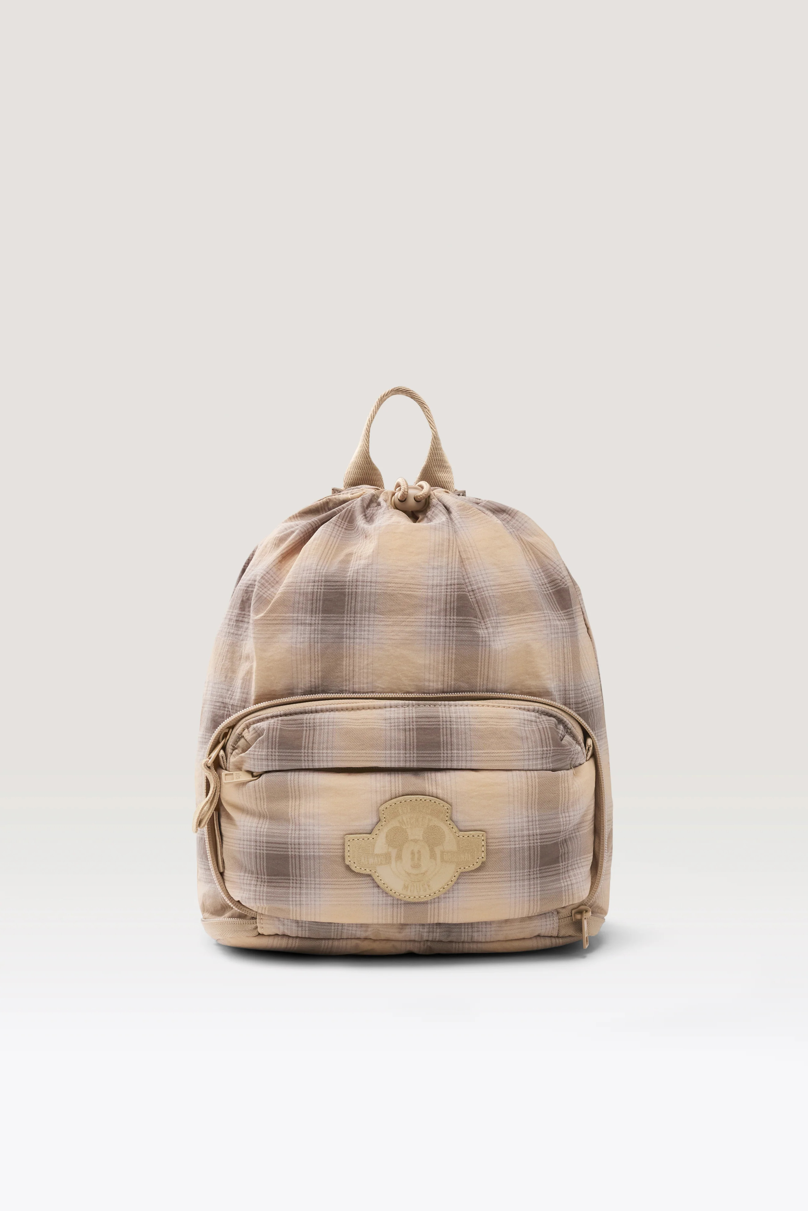 B\u00c9IS \u2018The Disney Compactible Backpack' in Plaid - Packable Disney Backpack | BEIS