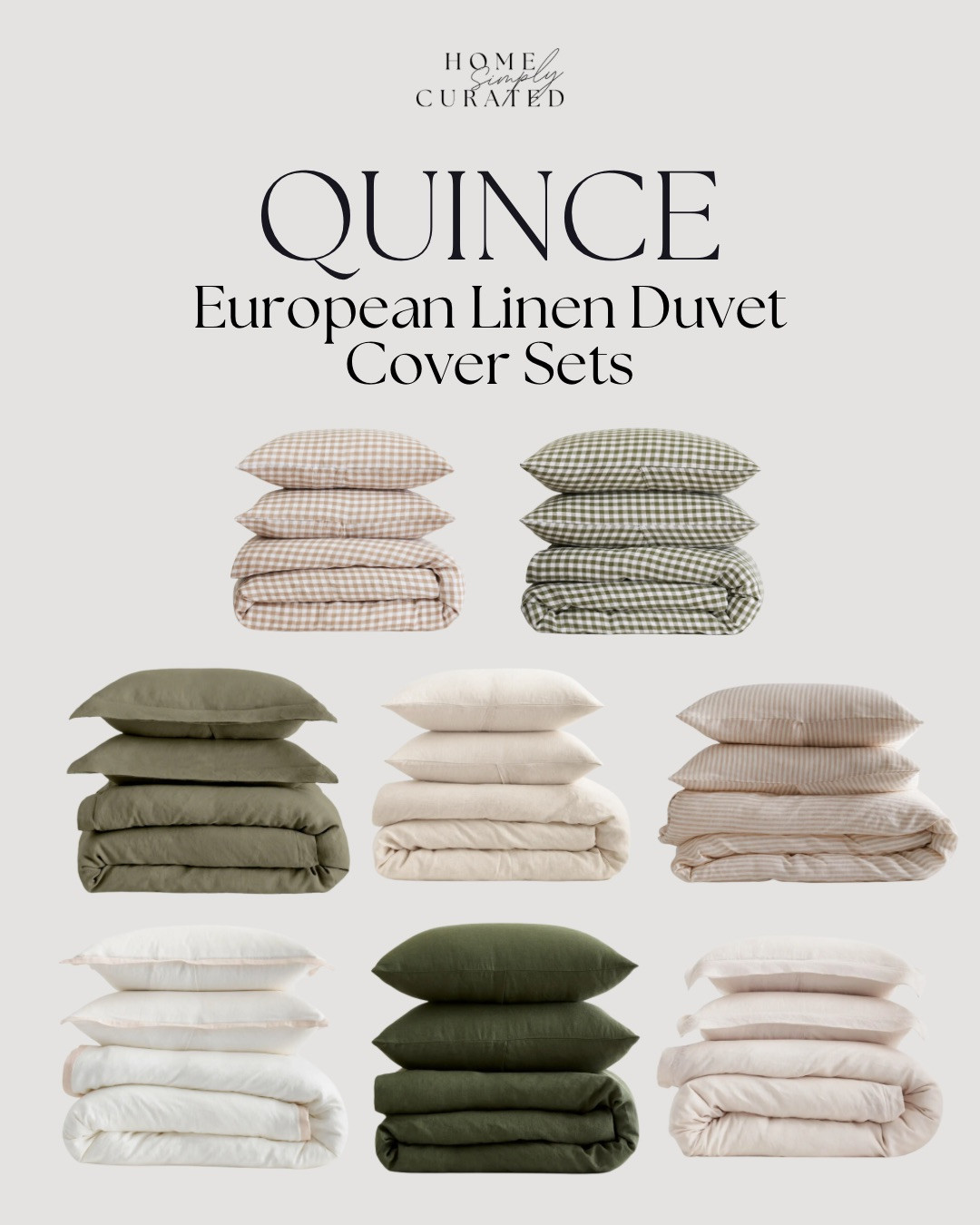 My favorite European Linen Duvet sets!  🤩 These wash so well & have become a staple in our home!  

#quince #quincebedding #duvetsets #linenbedding #europeanlinen @Quince 

#LTKmorningroutine #LTKHome

#LTKSeasonal
