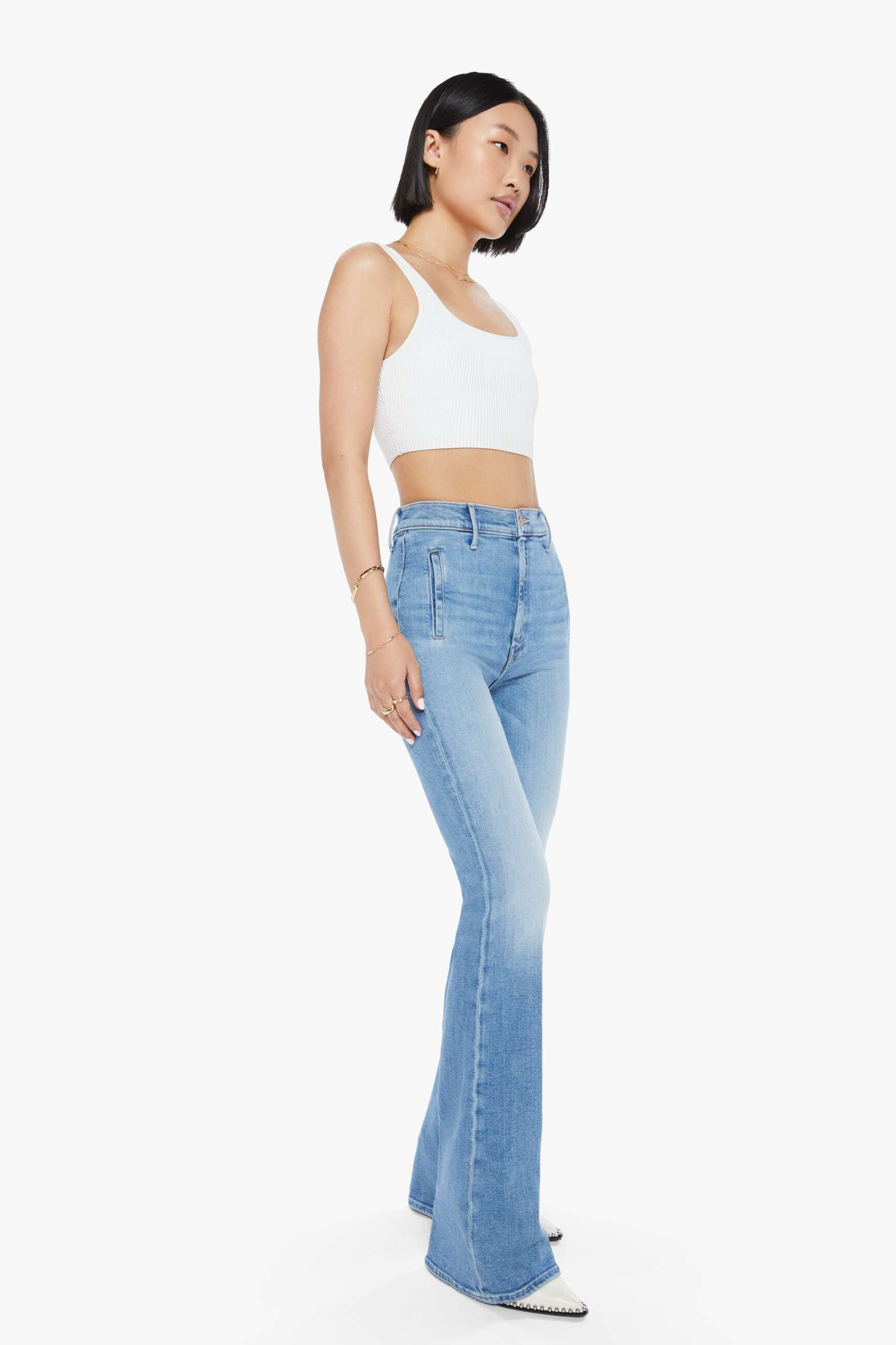 PETITES The Lil Drama Skimp - Tasty Waves | Mother Denim