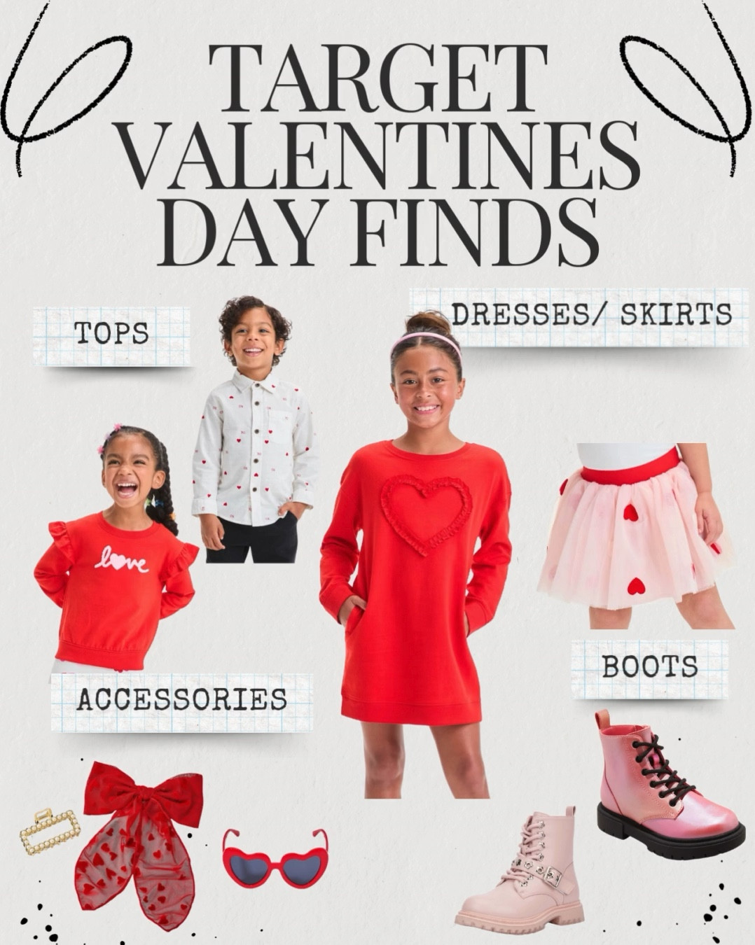 💕 Valentine’s Day Ready! 💕
If you’re planning a Valentine’s Day mini session (or just want the cutest festive outfits!), I found some adorable Target pieces that are perfect for the occasion! From soft neutrals to pops of pink & red, these looks are sweet, stylish, and totally camera-ready. 📸✨
Whether you’re dressing up the kiddos, yourself, or the whole family, these finds will make your session effortless & picture-perfect.
💌 Tap to shop & let me know which look is your fave!
#LTKValentines #LTKFinds #ValentinesDayStyle #TargetStyle #TargetFinds #LTKKids #FamilyPhotoOutfits #MessyMommaMoments #ValentinesMiniSession #LTKFamily

#LTKSeasonal