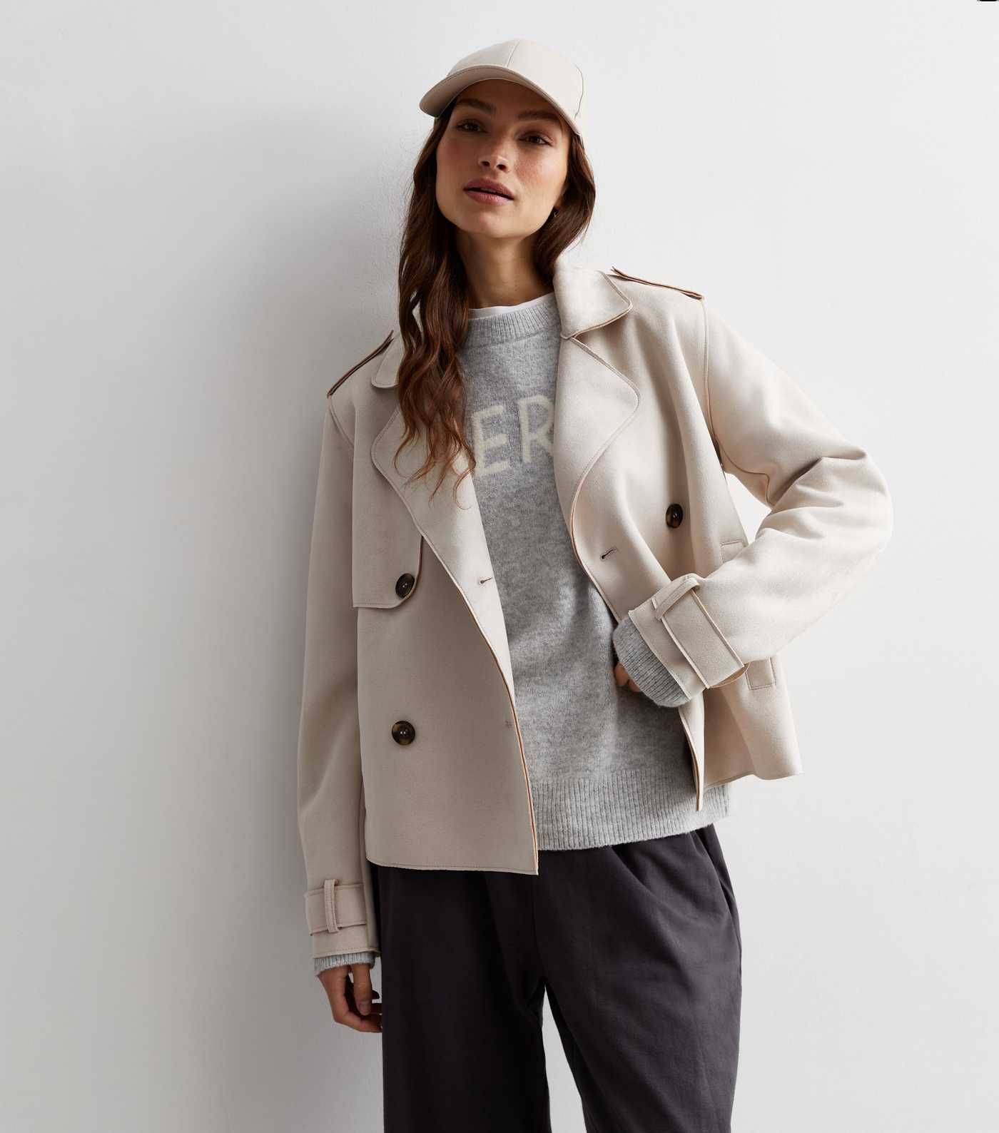 Cream Suedette Crop Mac
						
						Add to Saved Items
						Remove from Saved Items | New Look (UK)