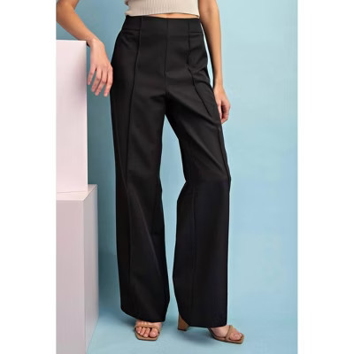 Women's Casual Wide Leg Trouser - ee:some L | Target