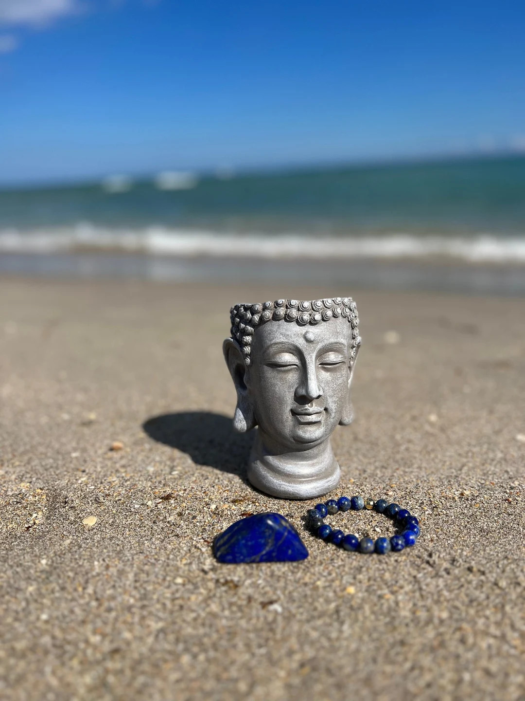 Throat Chakra Bracelet ( Lapis Lazuli Crystal) | Etsy (US)