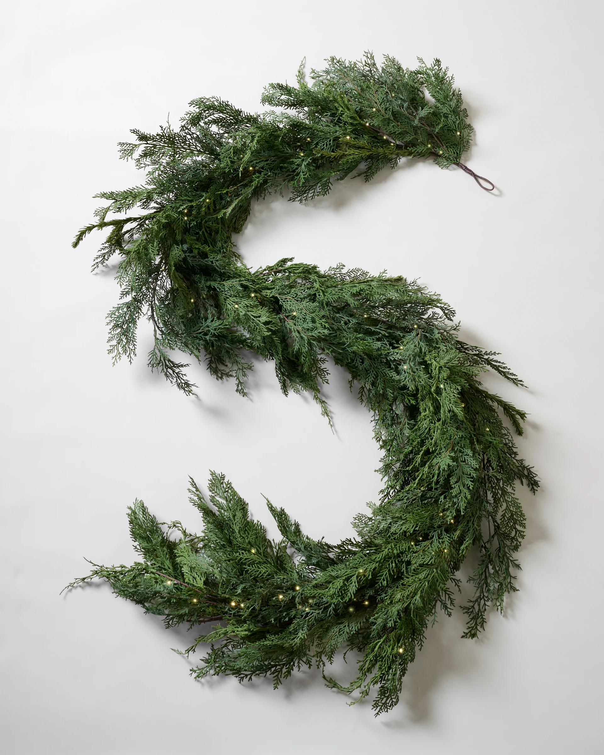 Real Touch Cedar Mix Oversized Pre-Lit Garland - 100" | Magnolia