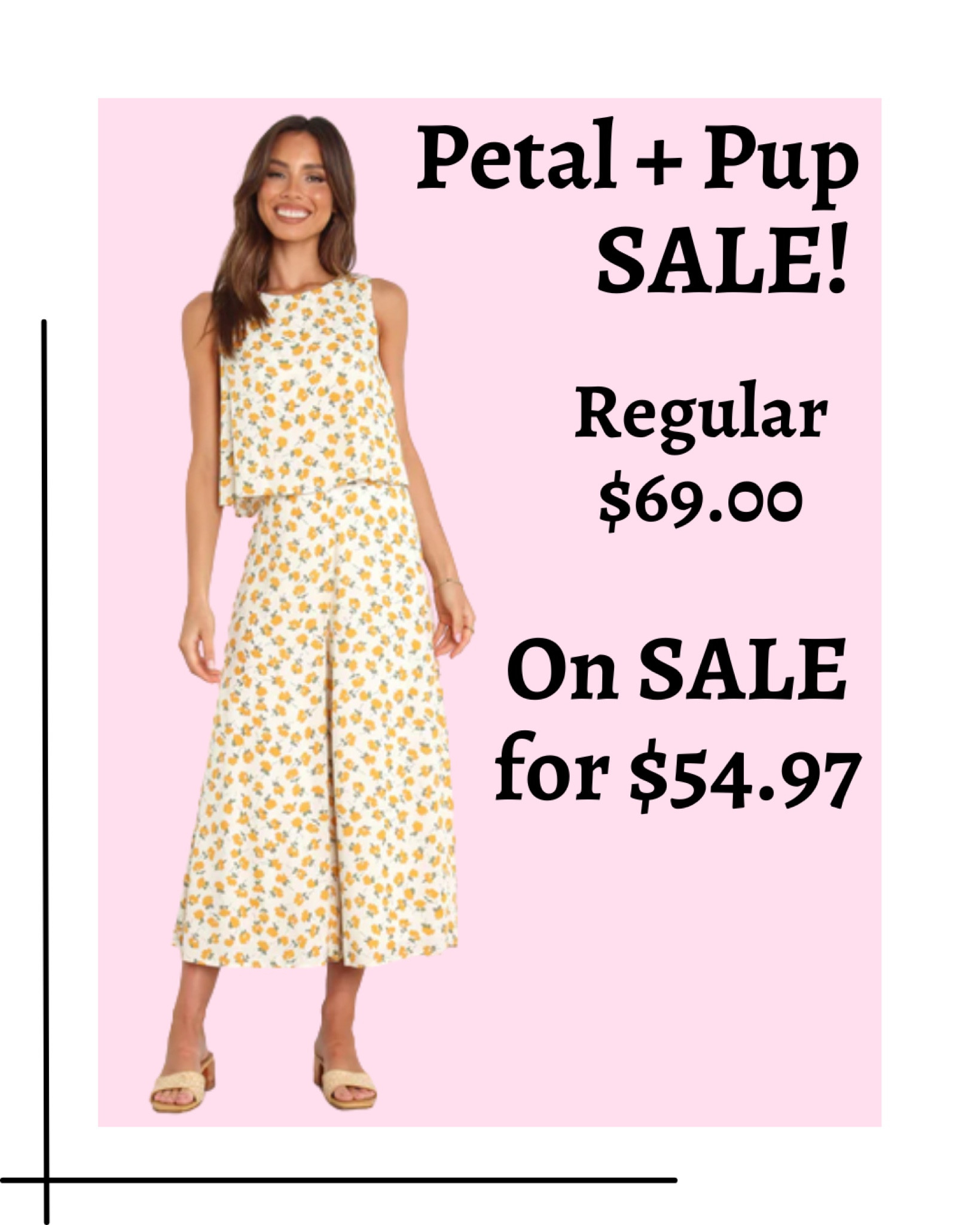 If you’re excited for spring then check out this 2 piece set on sale at Petal and Pup!

Spring fashion, spring Outfit, spring outfits, vacation outfit, pants, crop top

#LTKsalealert #LTKstyletip #LTKtravel