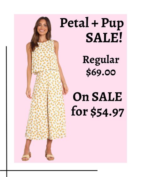 If you’re excited for spring then check out this 2 piece set on sale at Petal and Pup!

Spring fashion, spring Outfit, spring outfits, vacation outfit, pants, crop top

#LTKsalealert #LTKstyletip #LTKtravel