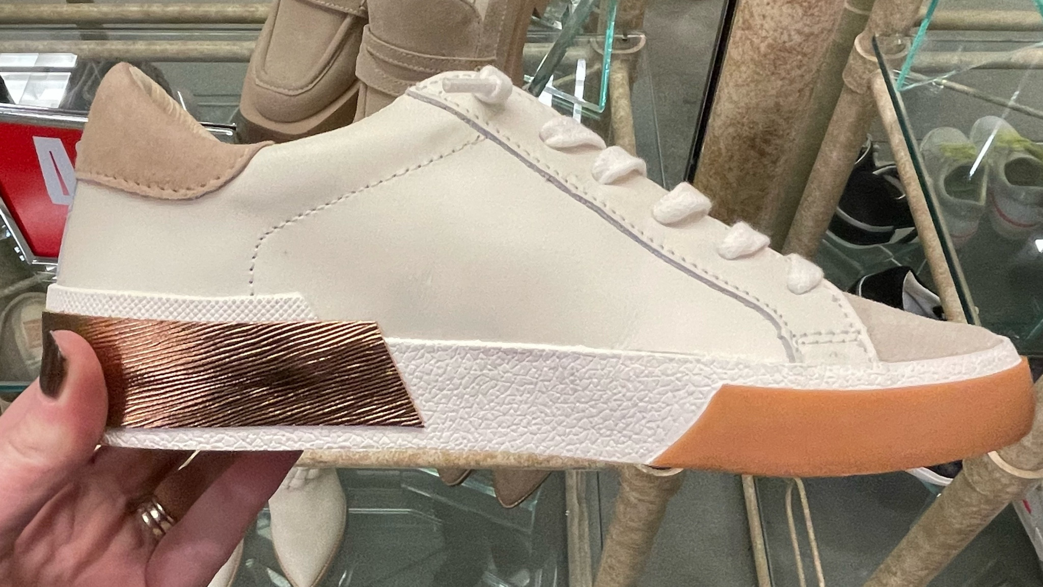 zina sneakers in white black leather
