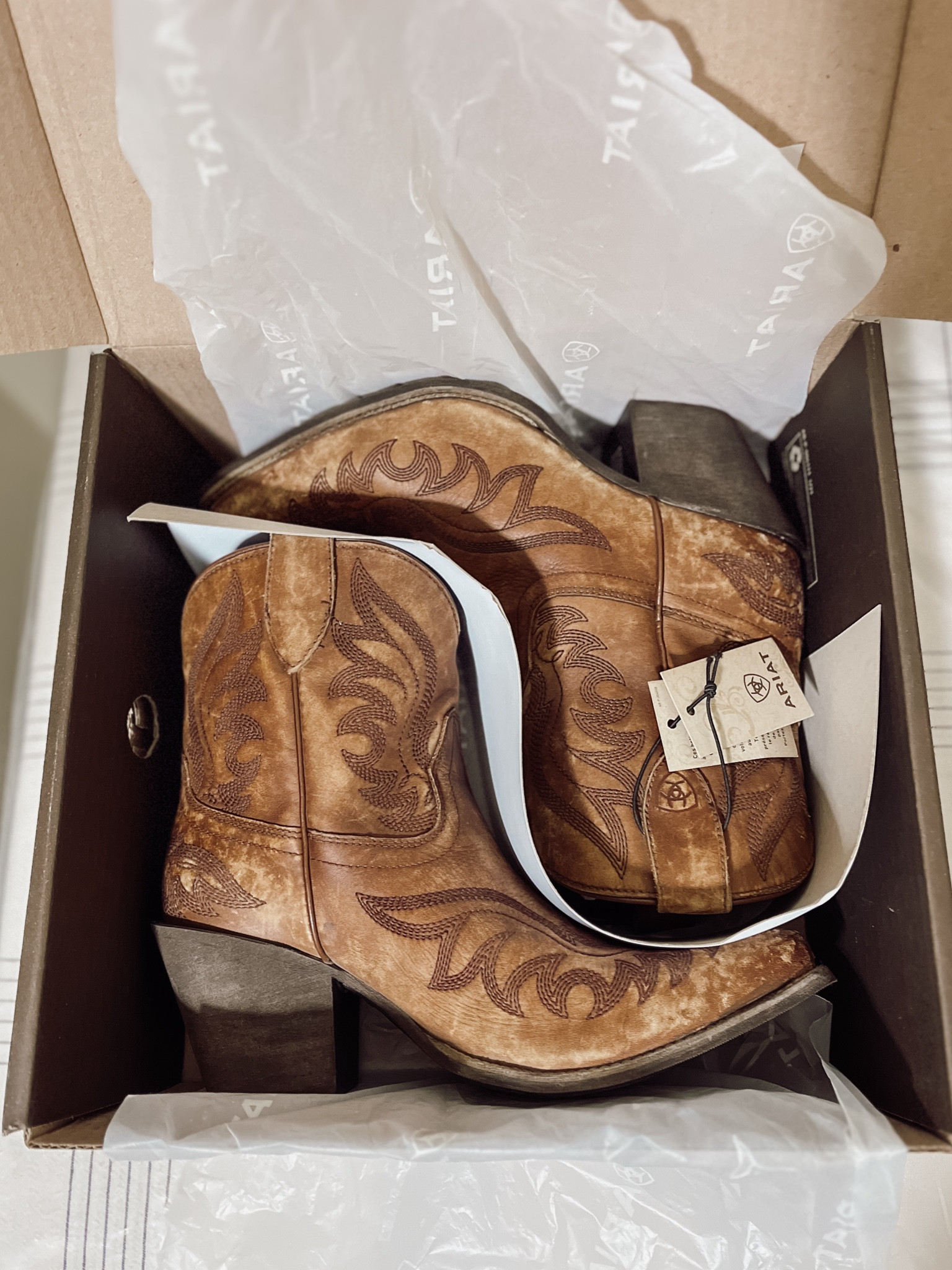 Ariat booties perfect to pair with summer dresses/skirts 

Sized down one full size to women 9

#LTKSeasonal #LTKSpringSale