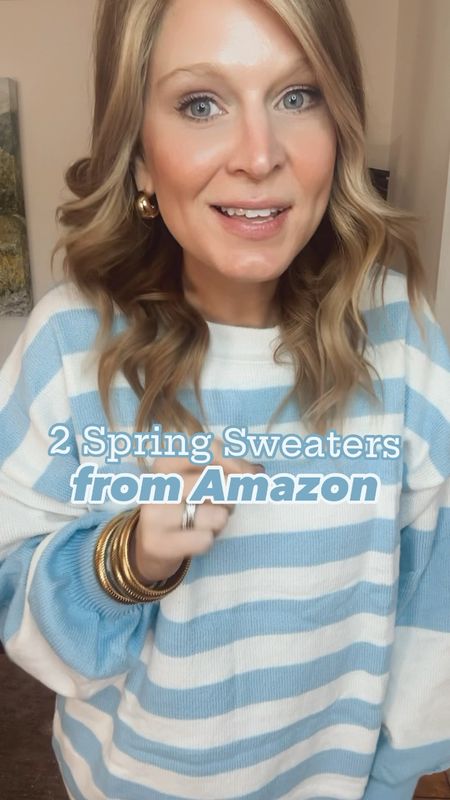 2 spring sweaters from Amazon! I did a large in both. 


#LTKSeasonal #LTKstyletip #LTKfindsunder50