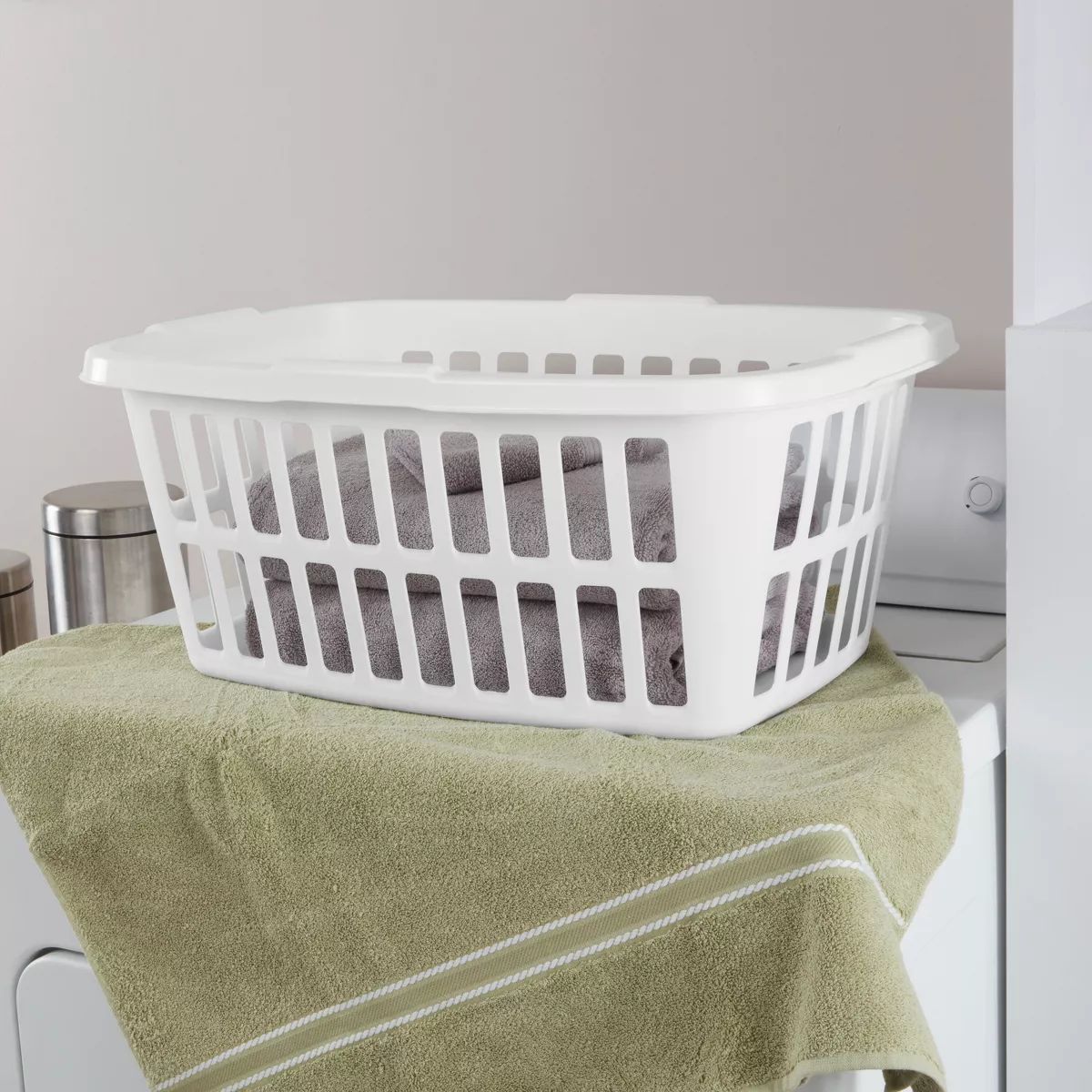 1.5bu Laundry Basket White - Brightroom™ | Target