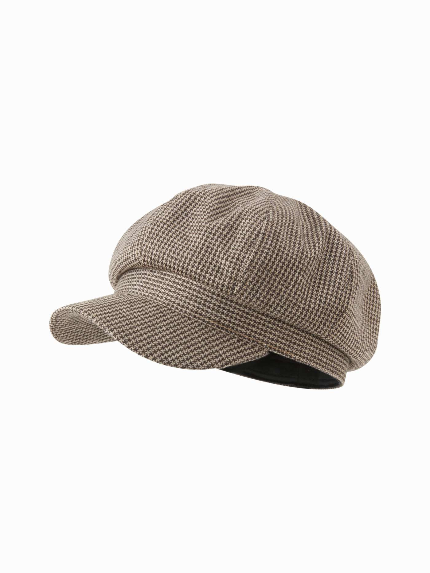 HOUNDSTOOTH BERET HAT | Cider