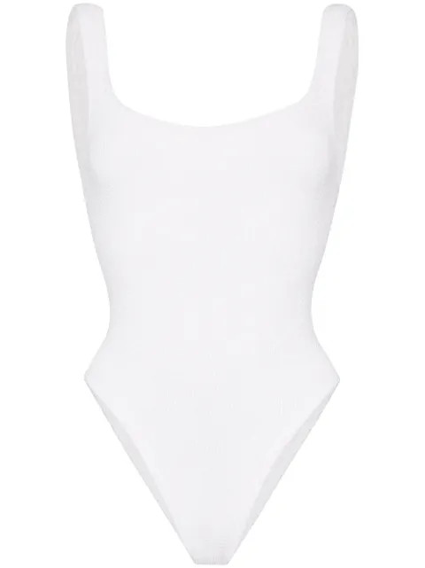 Hunza G Scoop Neck Swimsuit - Farfetch | Farfetch (US)