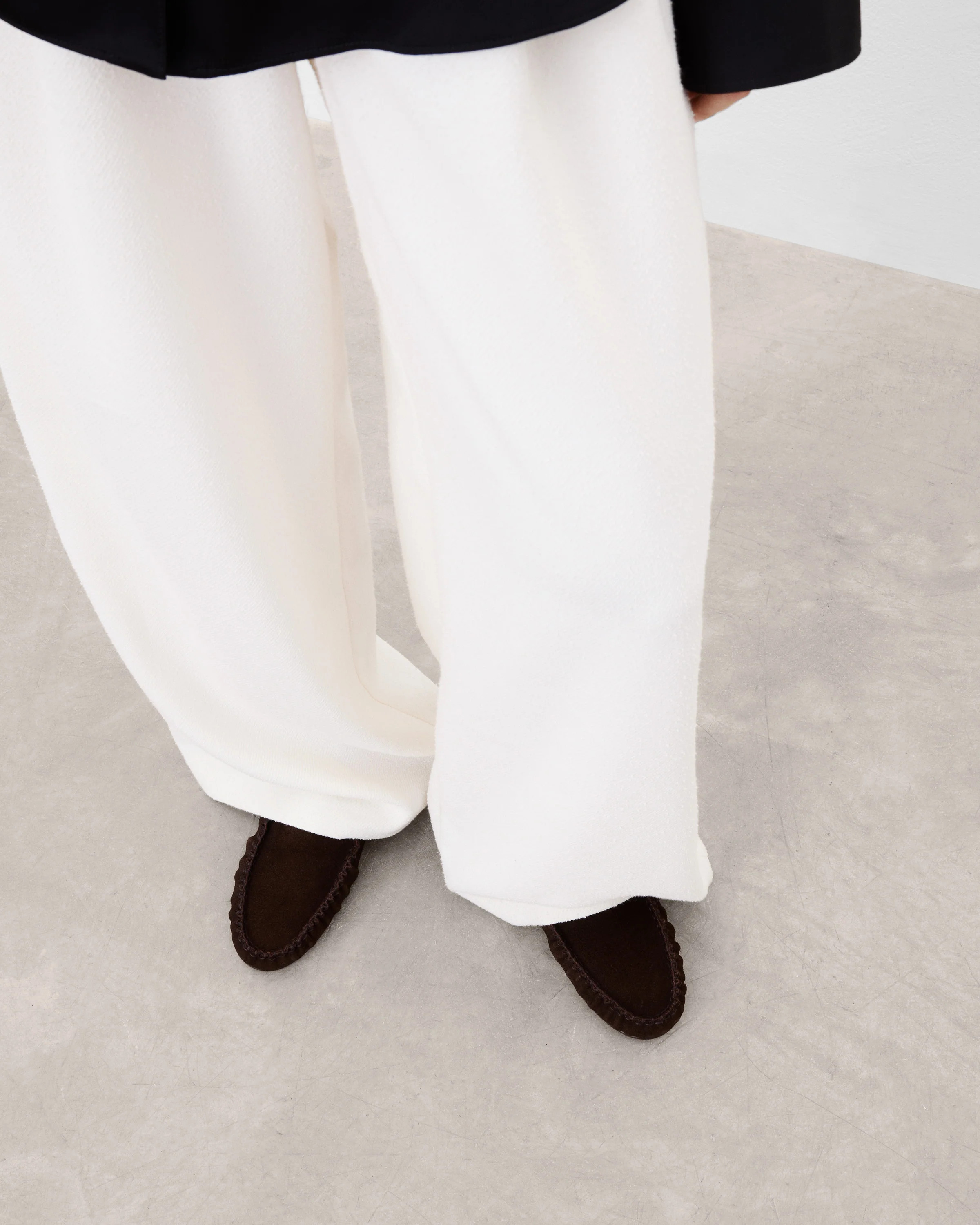 Bon Bon Suede Chocolate Loafer | Flattered