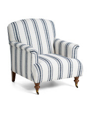 30.5x36 Striped Accent Chair On Casters | Furniture & Lighting | Marshalls | Marshalls