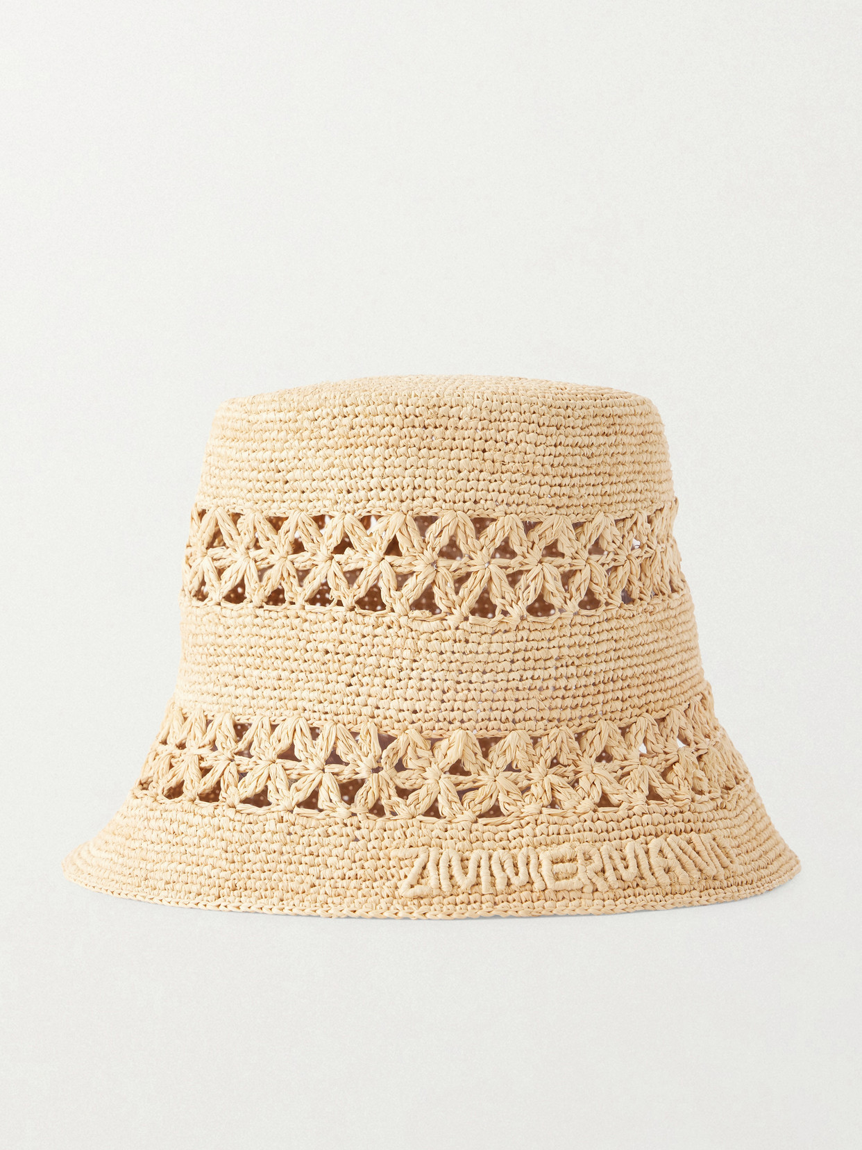 Zimmermann - Raffia Bucket Hat - Neutrals | NET-A-PORTER (US)