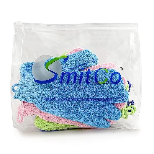 Exfoliating Gloves - Flexible Exfoliating Body Scrub Gloves For Use In Shower - Our Machine Washa... | Amazon (US)