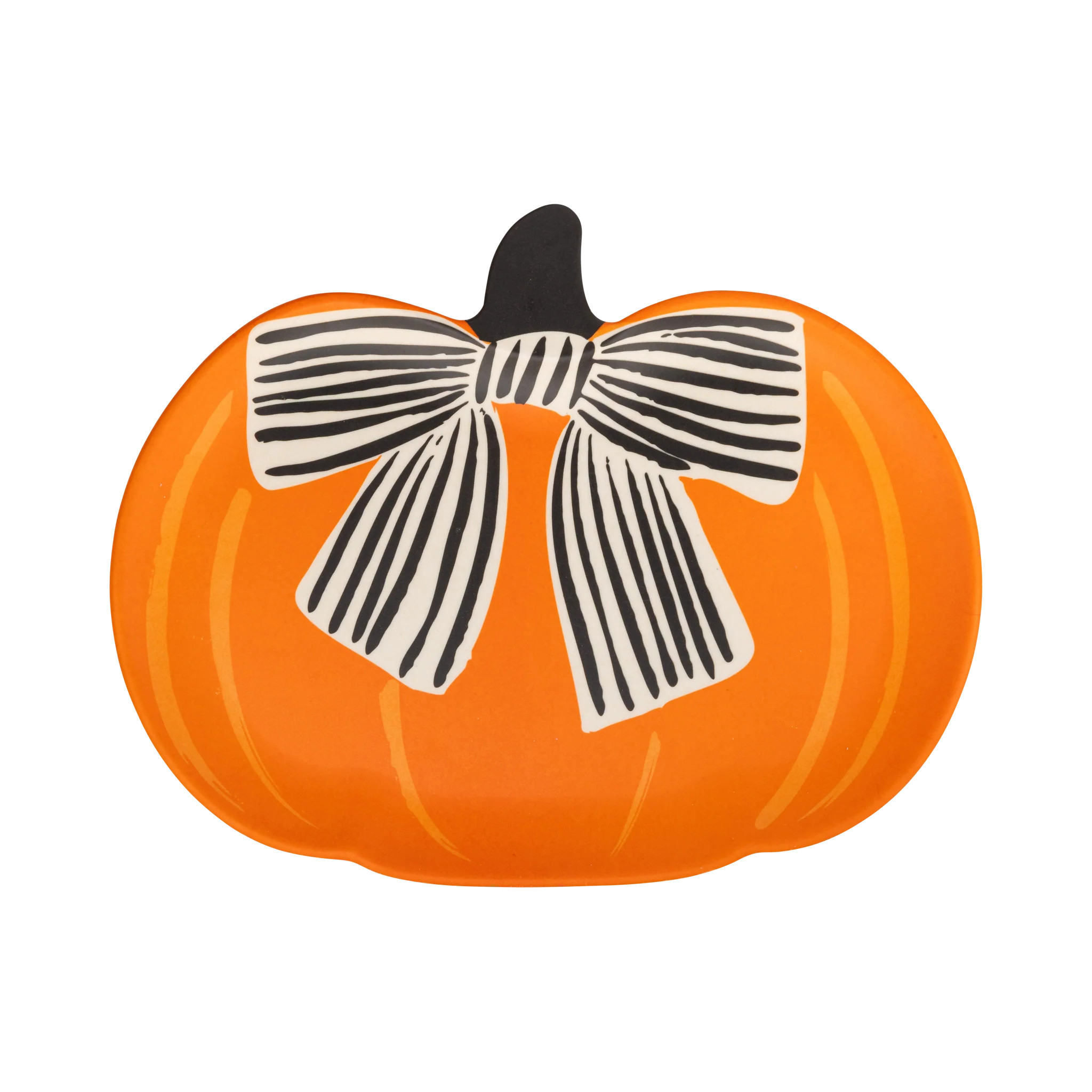 Pumpkin Bamboo Plates Set - 4 | My Mind's Eye