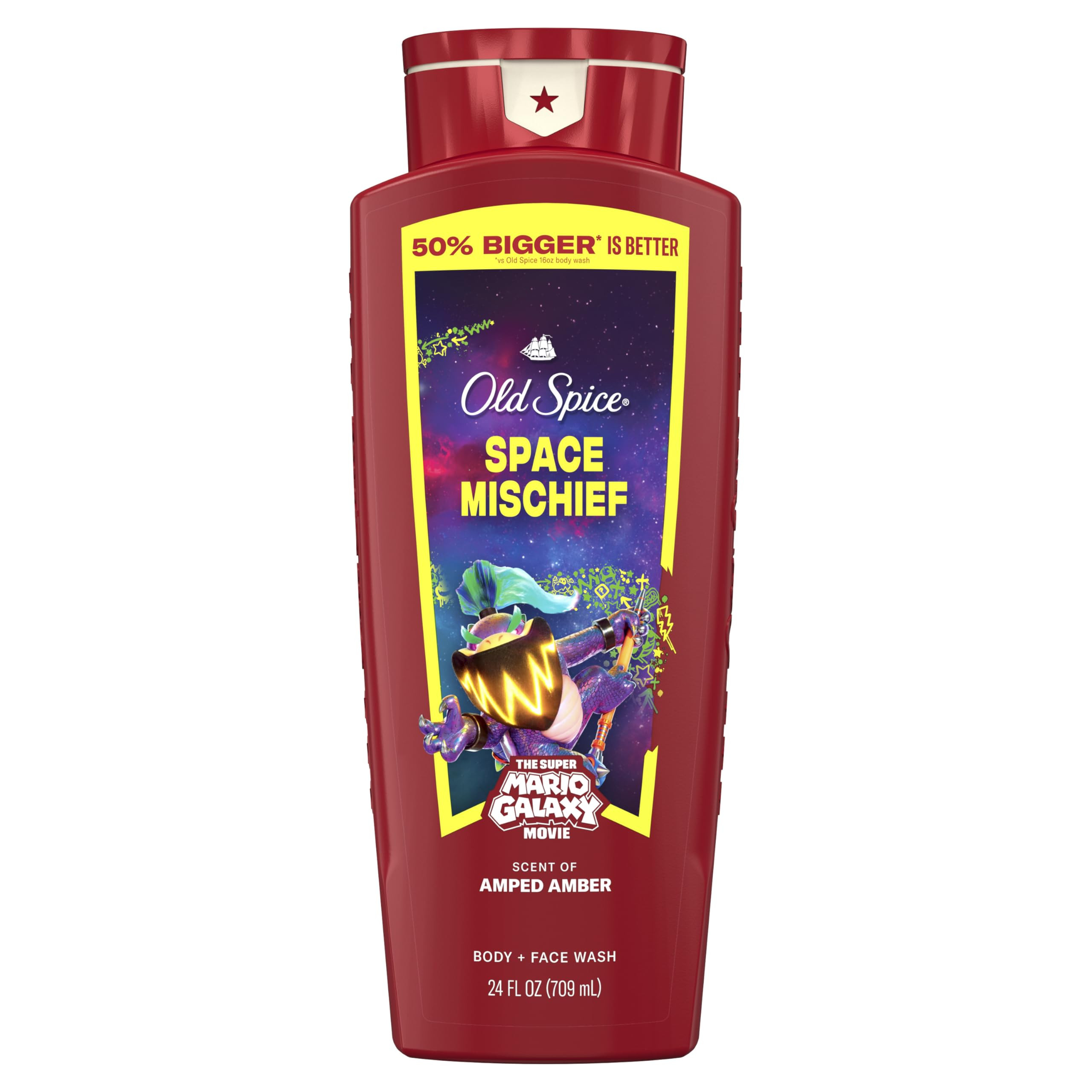 Old Spice Body & Face Wash for Men, x The Super Mario Galaxy Movie, 3X Defense, 24/7 Shower Fresh... | Amazon (US)