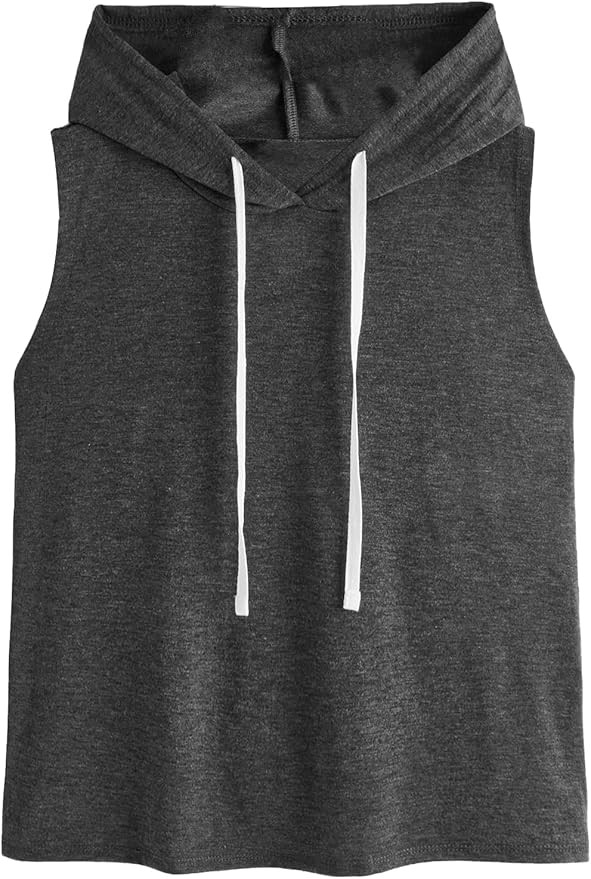 SweatyRocks Women's Summer Sleeveless Hooded Tank Top T-Shirt for Athletic Exercise Relaxed Breat... | Amazon (US)