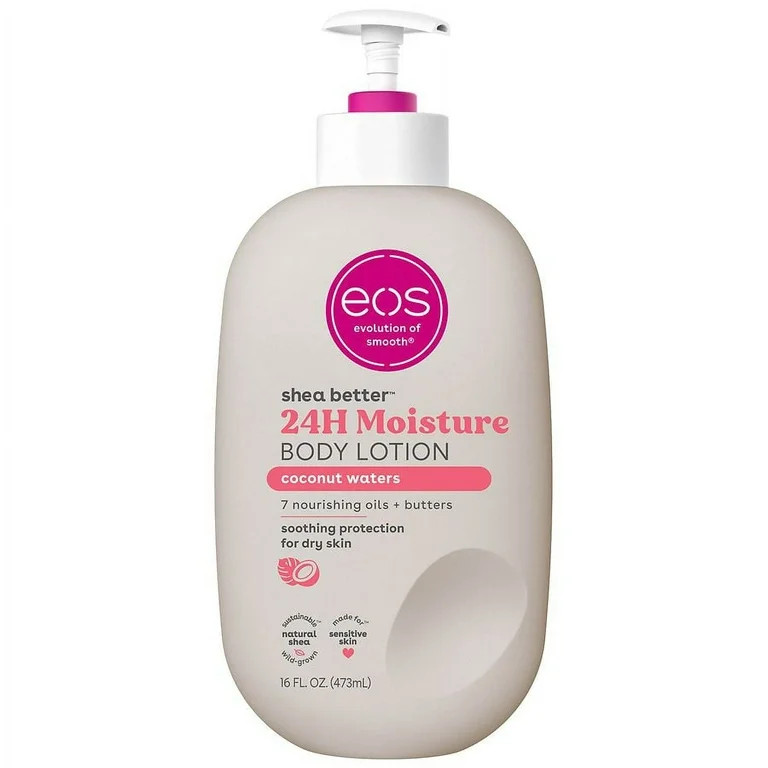 eos Shea Better 24 Hour Moisture Body Lotion Coconut Waters 16.0 fl oz Pack of 2 | Walmart (US)