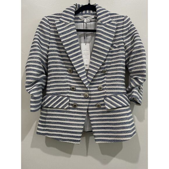 New tags Veronica Beard Ryland Dickey Jacket Blue Sz 0 | Poshmark