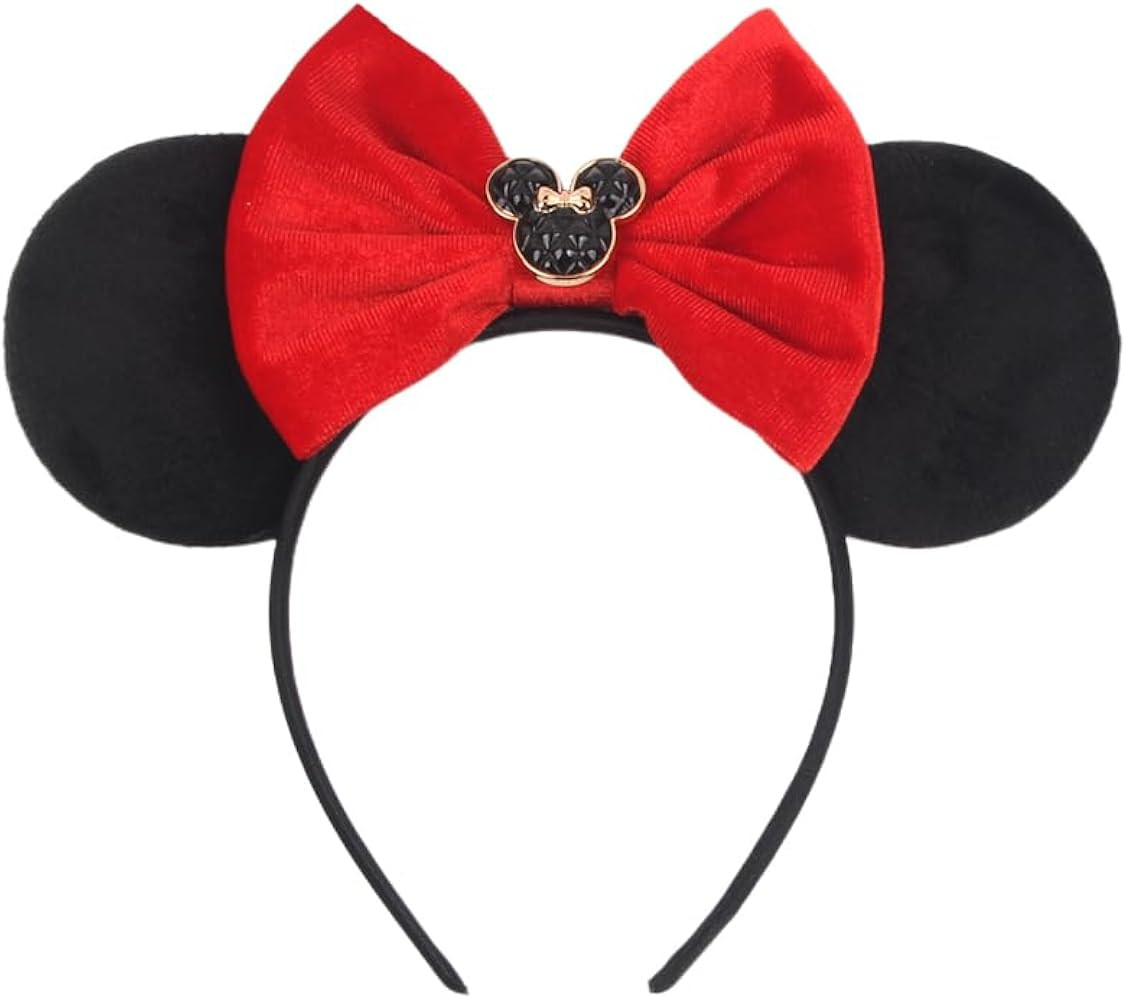 Mouse Ear Sparkling Headband, pink bow, birthday, Balloons, Castle, Firmly Occupying the C Positi... | Amazon (US)