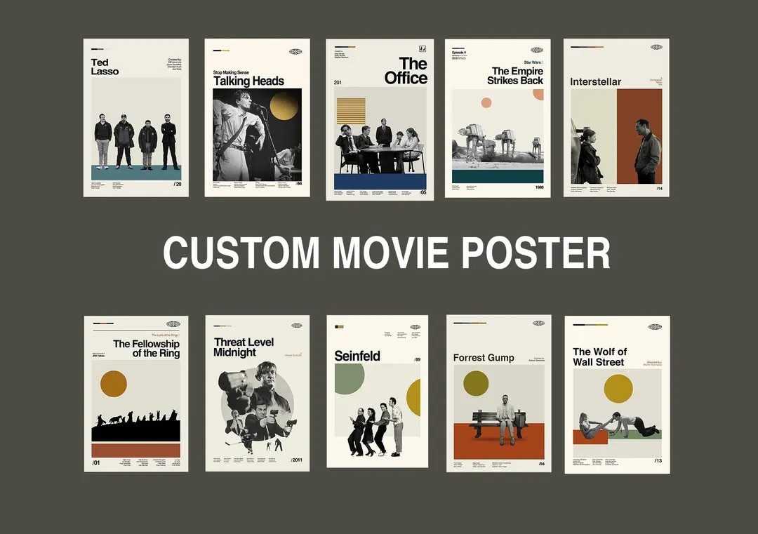 CUSTOM Movie Poster, CUSTOM Poster, TV Series Poster, Film Poster, Minimalist Art, Vintage Poster... | Etsy (US)