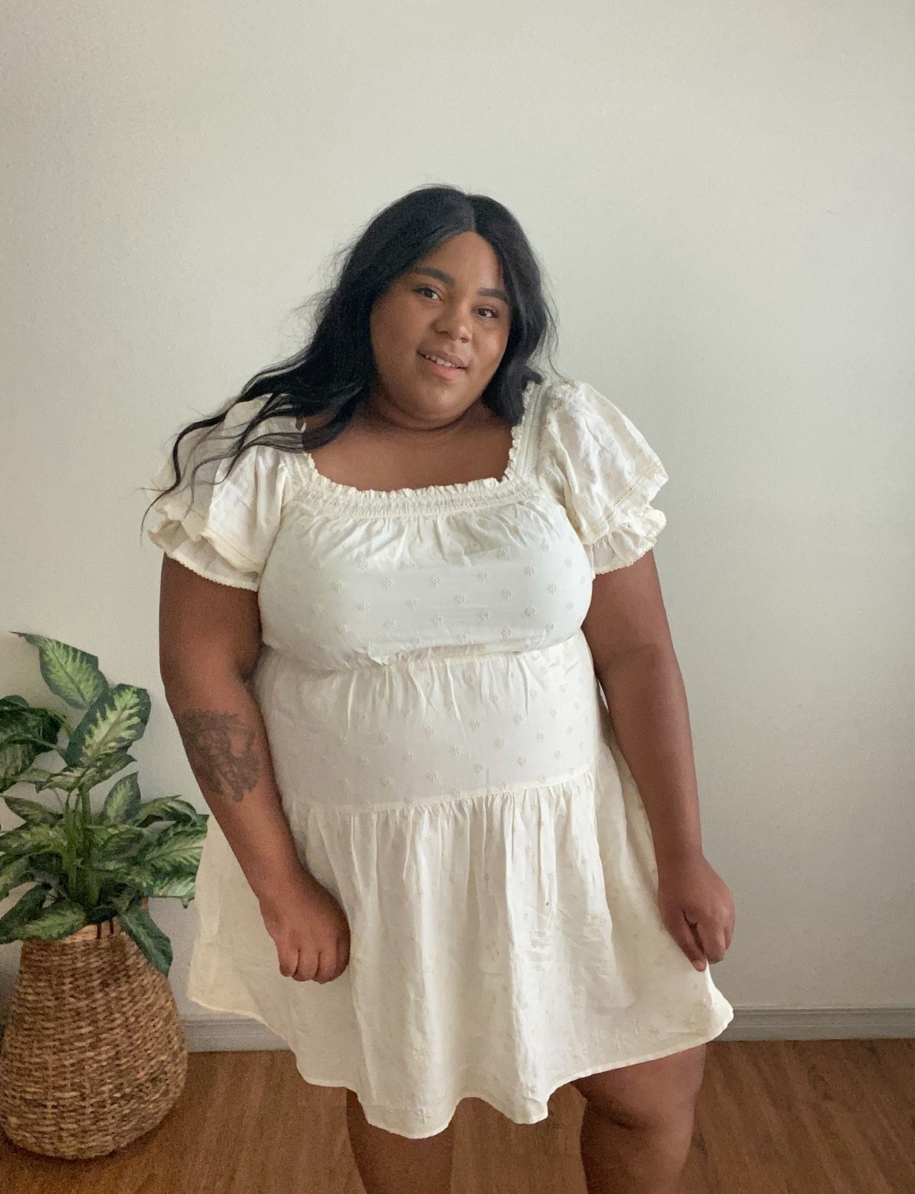 Plus size summer white dress minimal style. Previously from old navy but this style is sold out. Linking similar!! 

#LTKPlusSize #LTKFindsUnder50 #LTKMidsize