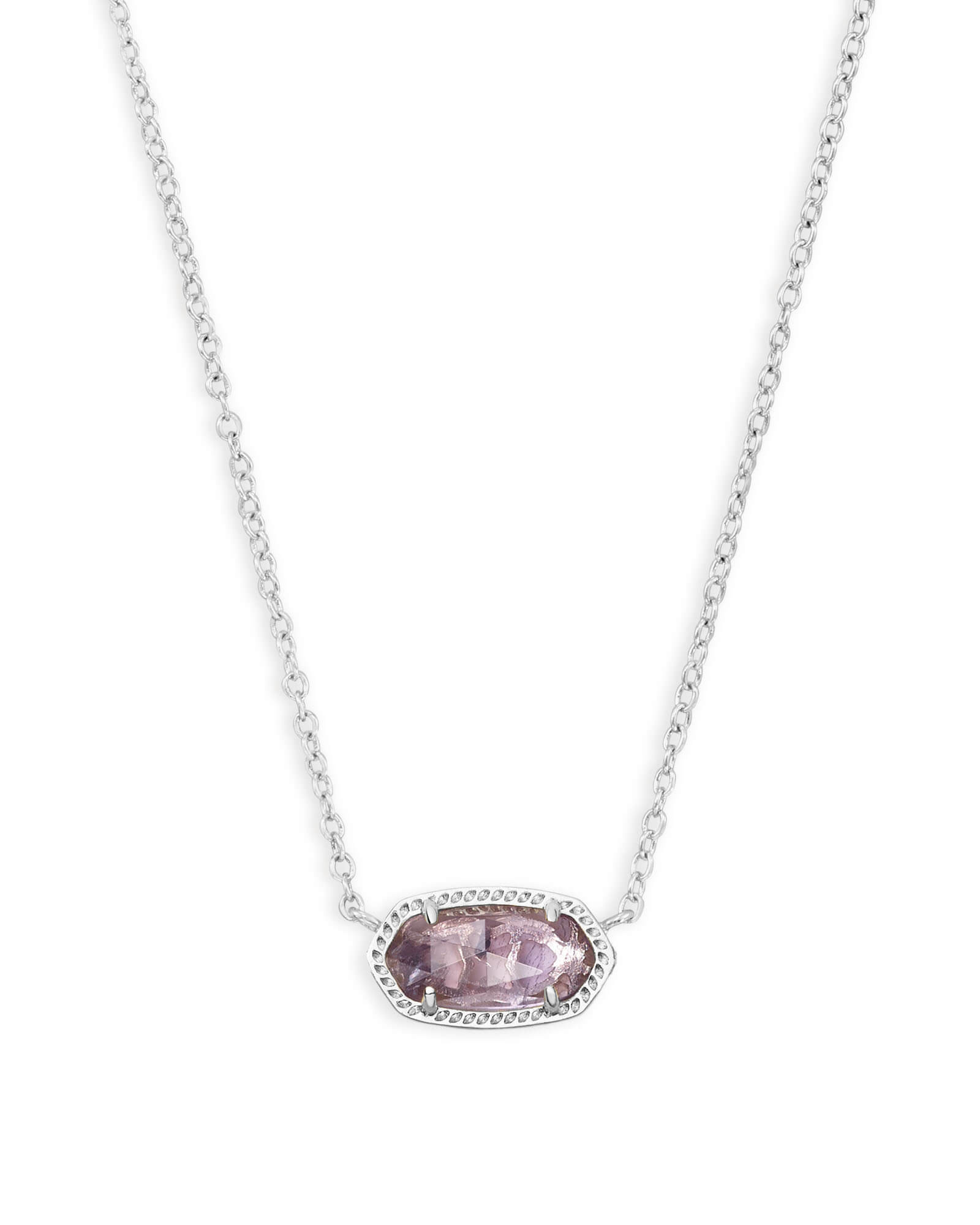 Elisa Silver Pendant Necklace in Amythyst | Kendra Scott | Kendra Scott