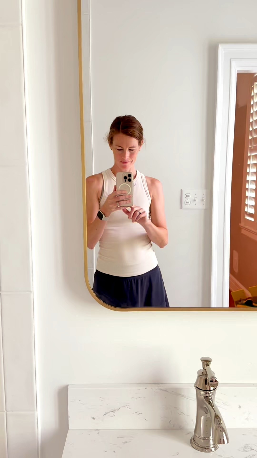 Hello from my daughter’s bathroom! I love this brass medicine cabinet and polished nickel faucet combo 😍. Can’t wait to wallpaper in here!

#LTKHome