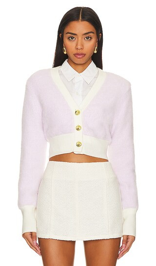 Riona Cardigan in Light Pink | Revolve Clothing (Global)