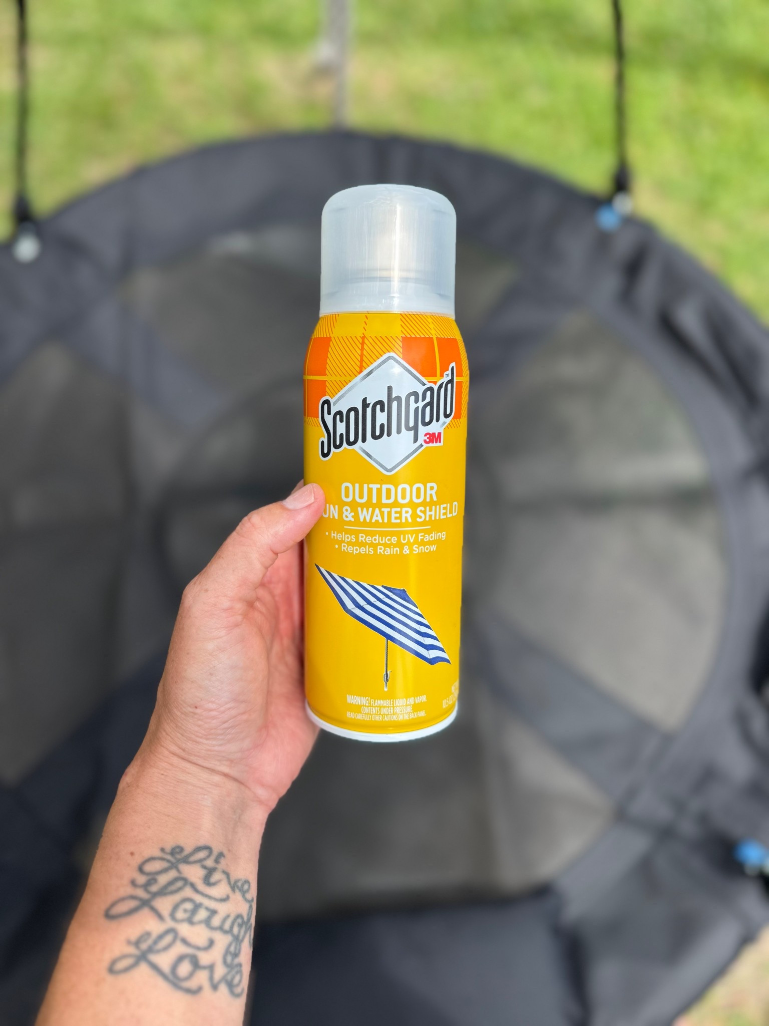 The best summer sun and water shield spray for your patio furniture, swings, etc!

#LTKFindsUnder100 #LTKHome #LTKSeasonal