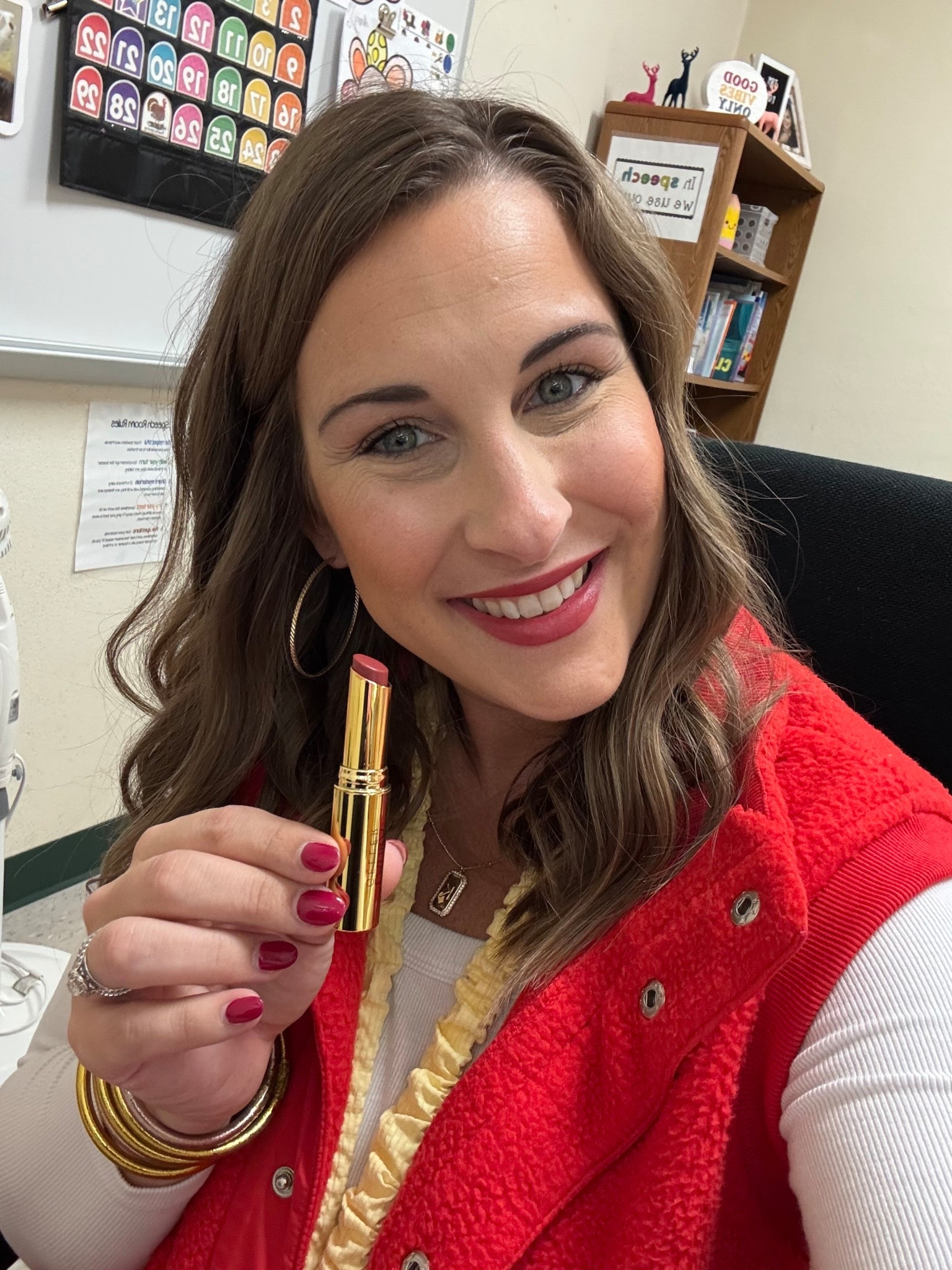 New lipstick- shade: brick house 
Great red-ish color for the holidays 

#LTKBeauty #LTKHoliday