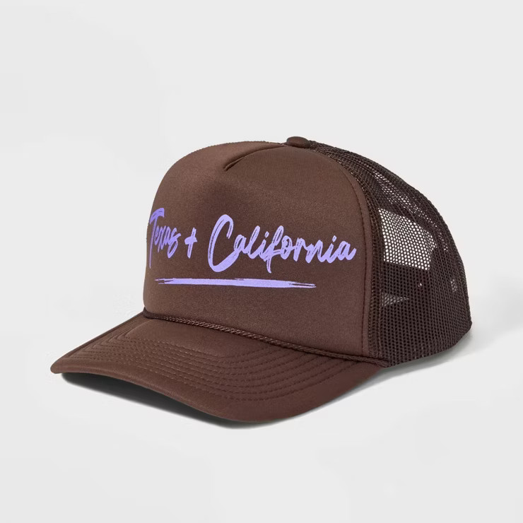 Women's Ascot + Hart Texas + California Graphic Hat - Brown | Target