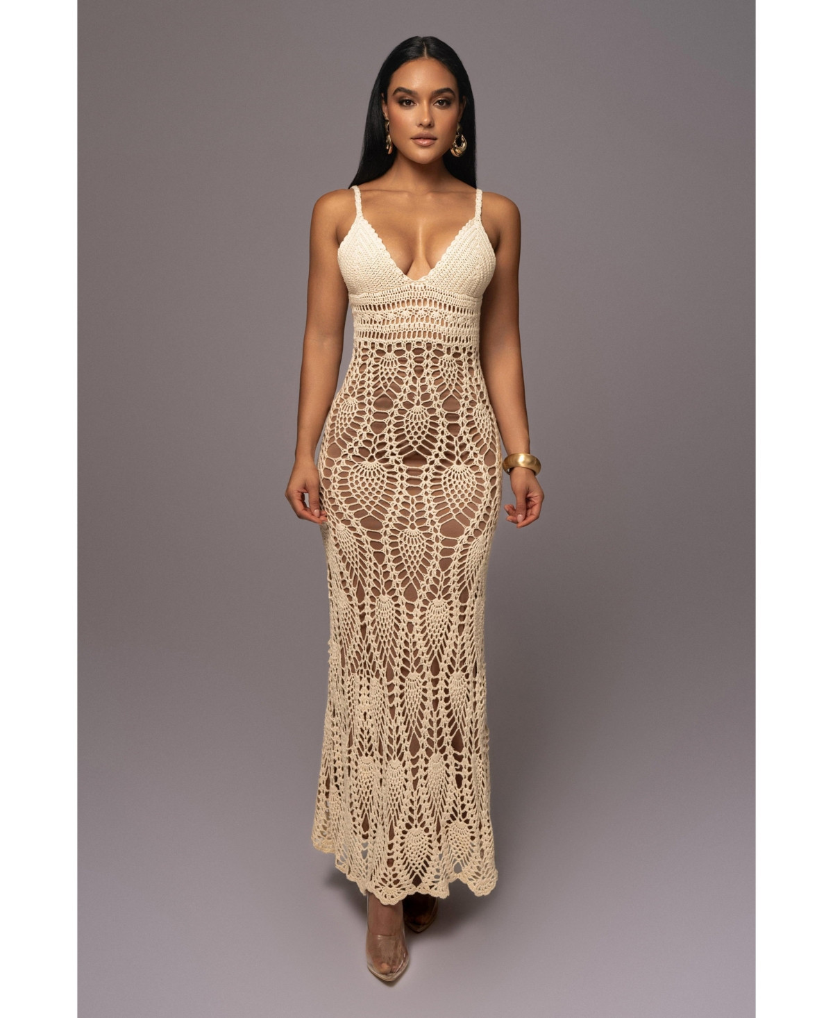 Jluxlabel Women's Great Escape Crochet Maxi Dress - Ivory | Macy's